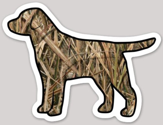 Camo Labrador Retriever Waterproof Sticker - coonhoundin