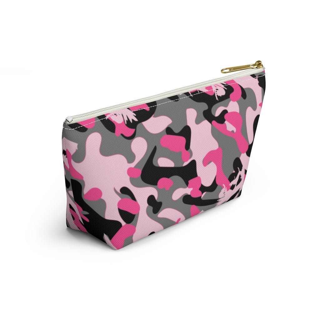 Pink Coon Hunting Camo Accessory Pouch w T-bottom - coonhoundin