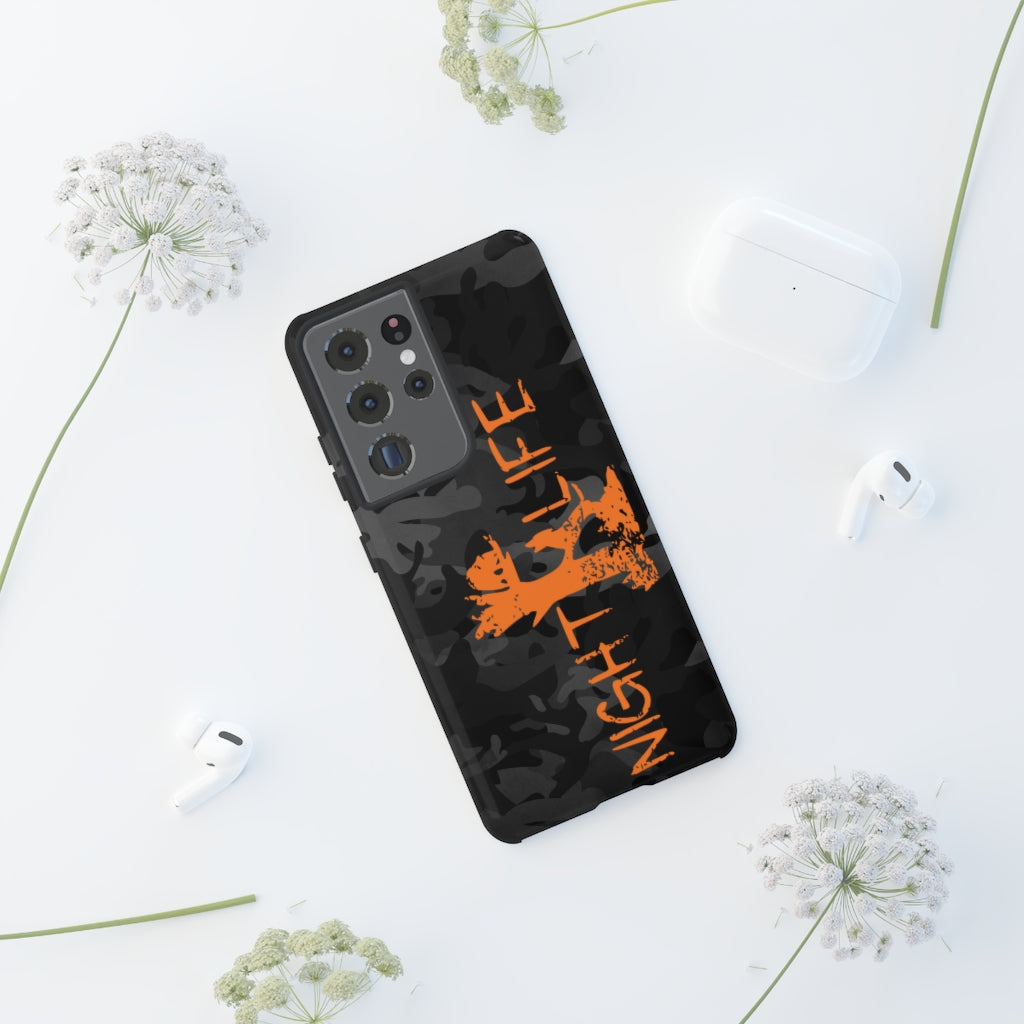 Night Life Black Camo Samsung Phone Cases - coonhoundin