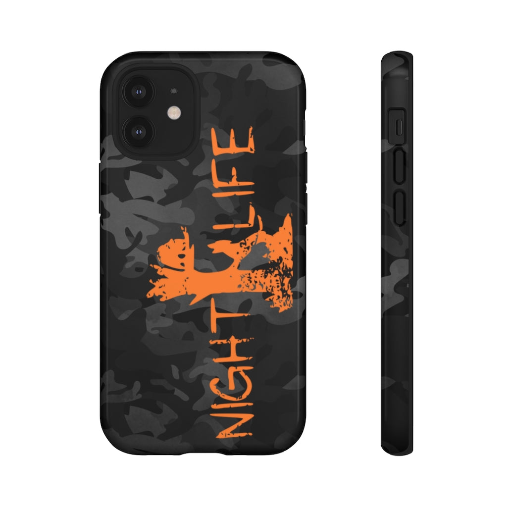 Black Camo Night Life iPhone Tough Cases - coonhoundin