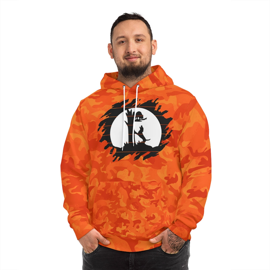 Orange Camo Adult Hoodie for the Coon Hunter - coonhoundin