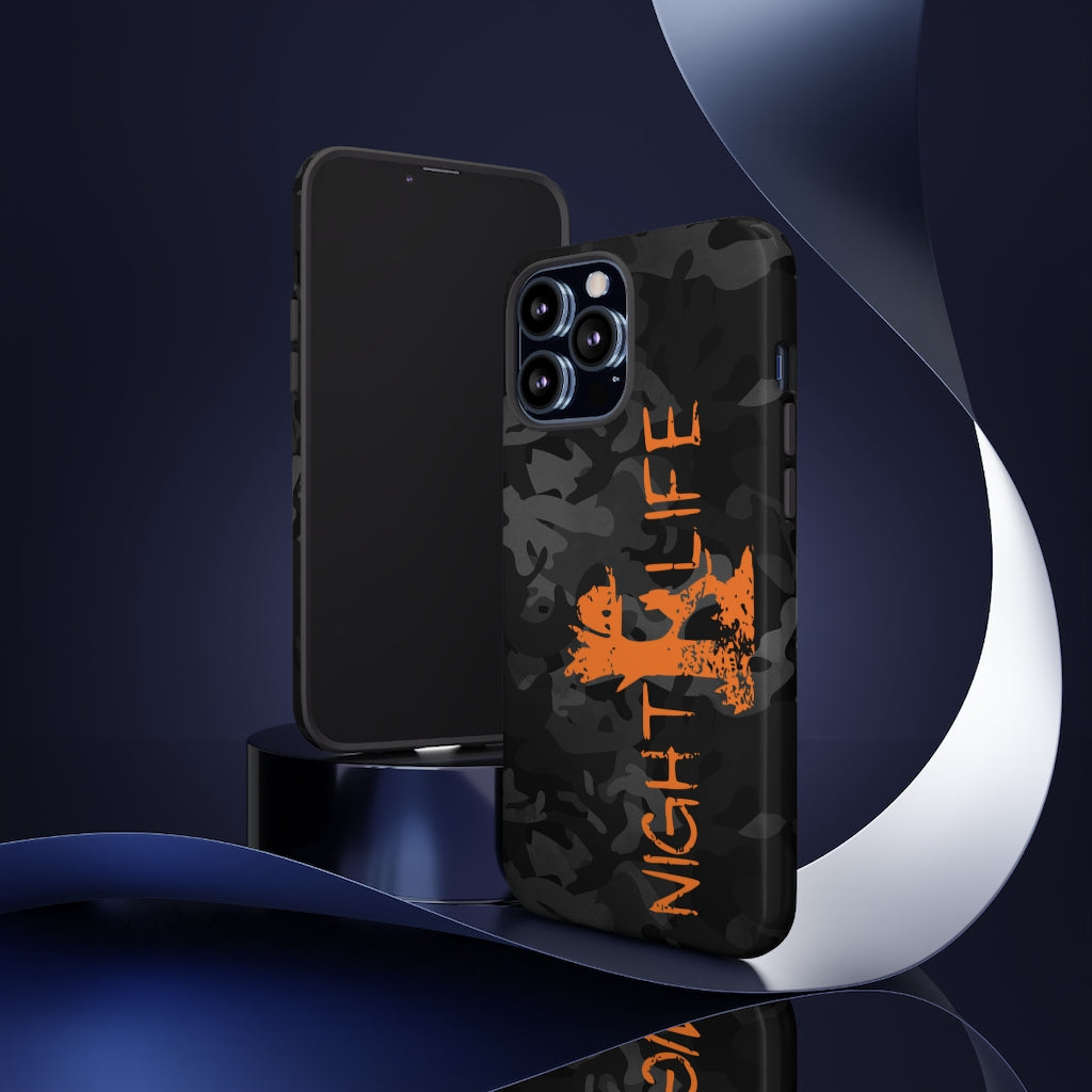 Black Camo Night Life iPhone Tough Cases - coonhoundin