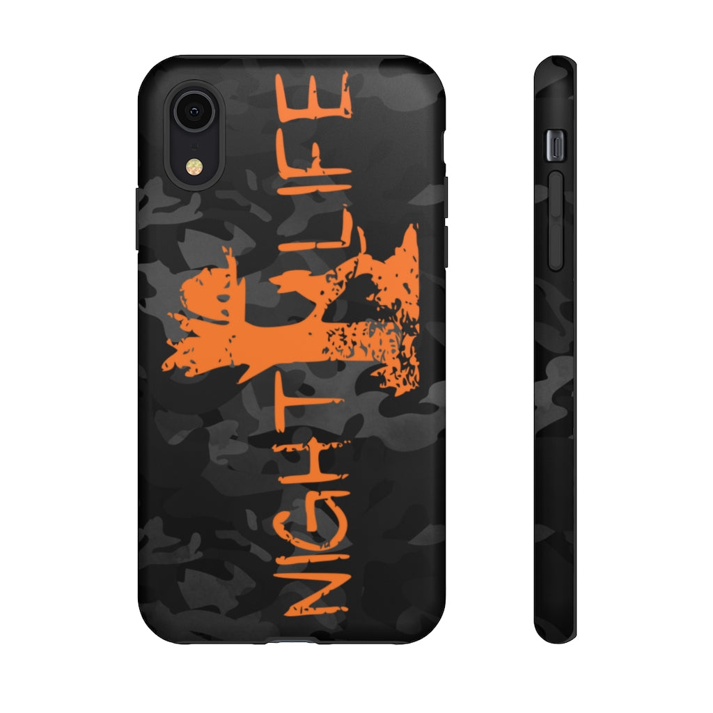Black Camo Night Life iPhone Tough Cases - coonhoundin