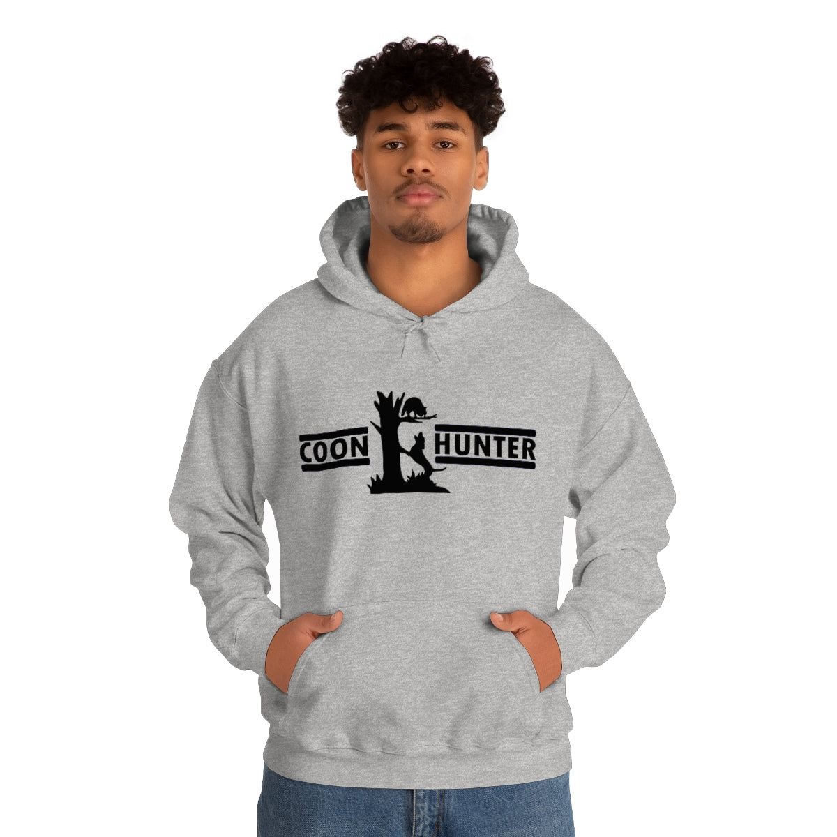 Coon Hunter Unisex Heavy Blend Hooded Sweatshirt - coonhoundin