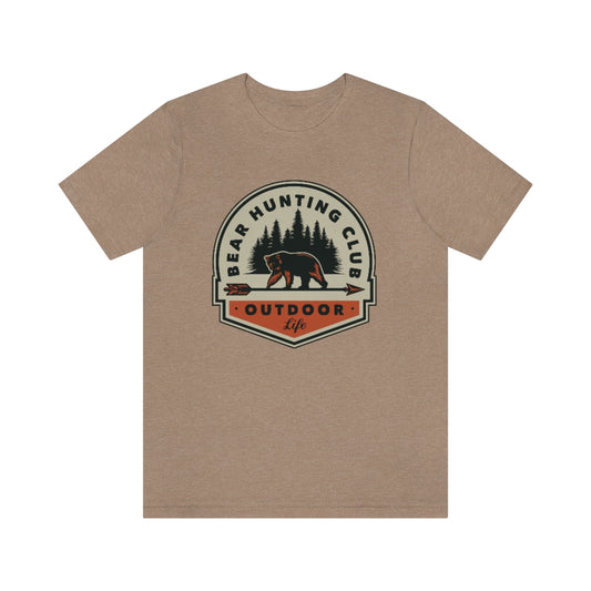 Bear Hunting Club Unisex Jersey Short Sleeve Tee - coonhoundin