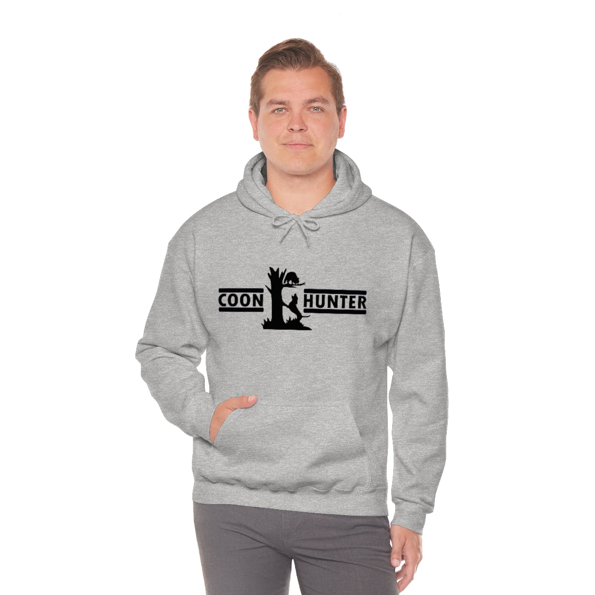 Coon Hunter Unisex Heavy Blend Hooded Sweatshirt - coonhoundin