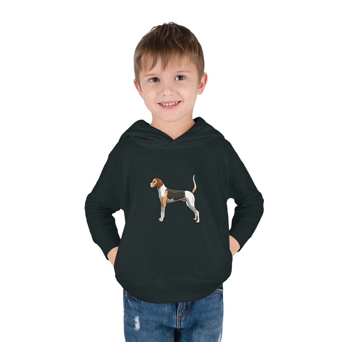 Coonhound Toddler Pullover Fleece Hoodie - coonhoundin
