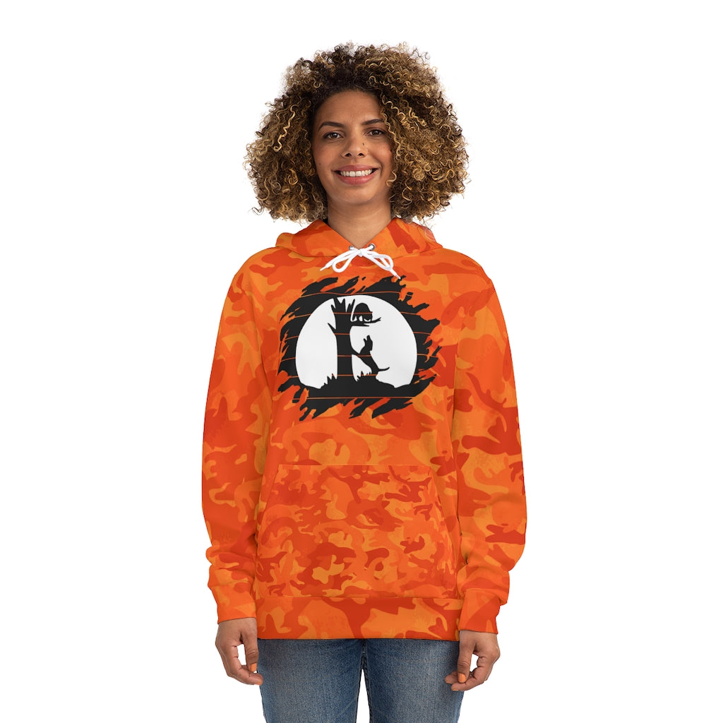 Orange Camo Adult Hoodie for the Coon Hunter - coonhoundin