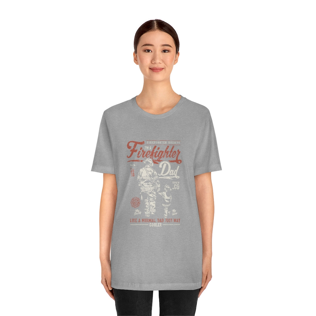 Firefighter Dad Unisex Jersey Short Sleeve Tee - coonhoundin