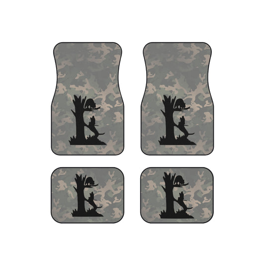 Treed Coon Vintage Camo Full Set of Car Mats - coonhoundin
