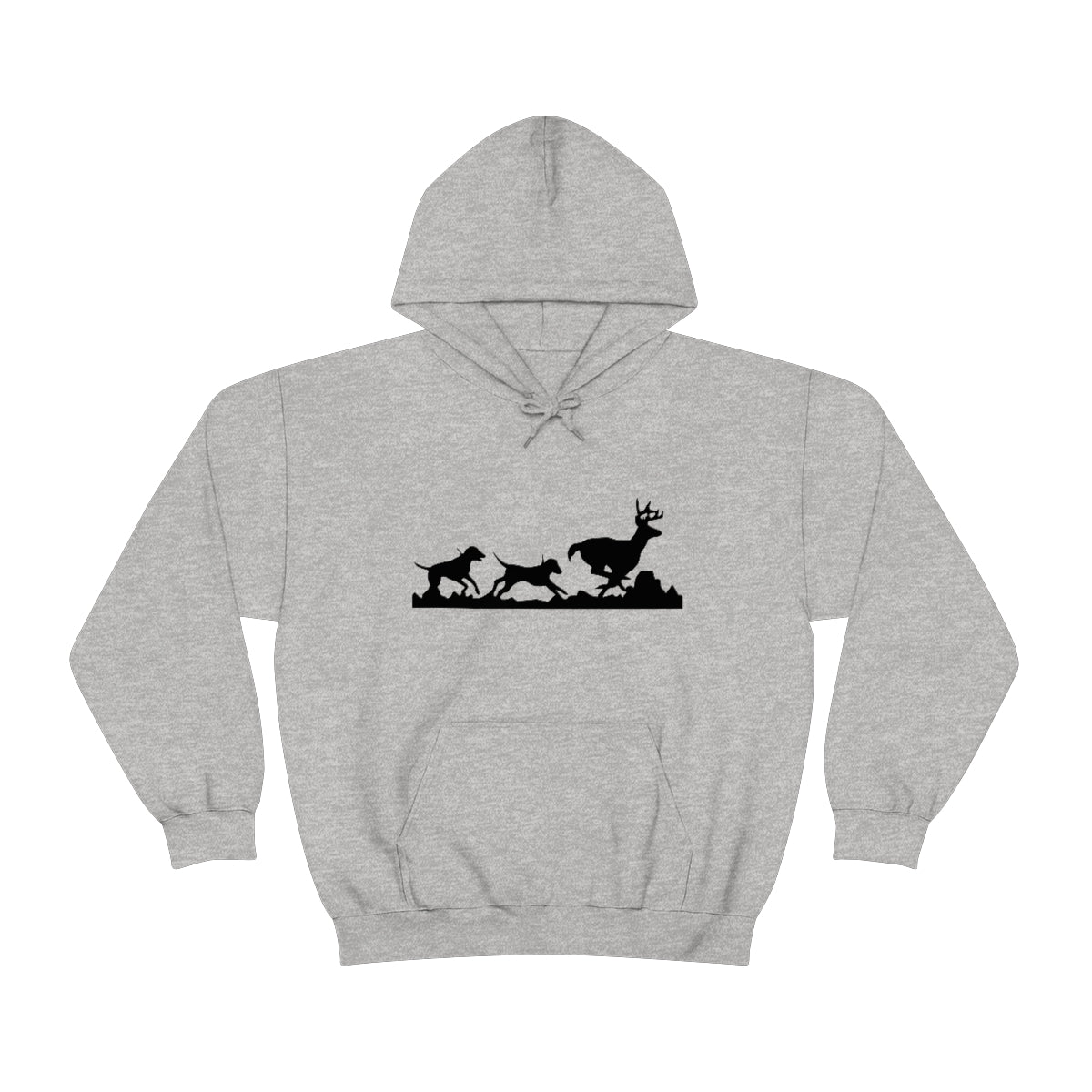 Hounds Chasing Deer Unisex Hooded Sweatshirt - coonhoundin