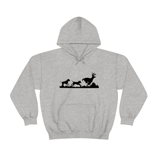 Hounds Chasing Deer Unisex Hooded Sweatshirt - coonhoundin