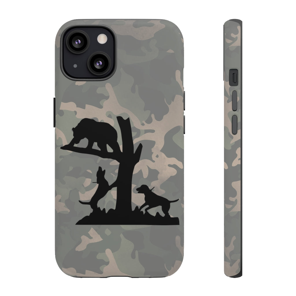 iPhone Camo Bear Hunting Tough Cases - coonhoundin