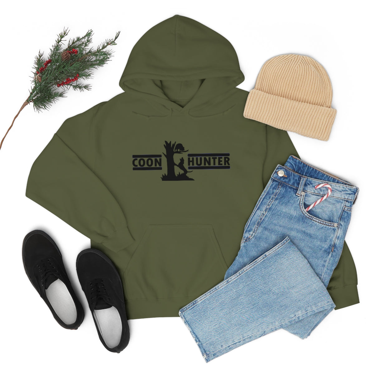 Coon Hunter Unisex Heavy Blend Hooded Sweatshirt - coonhoundin