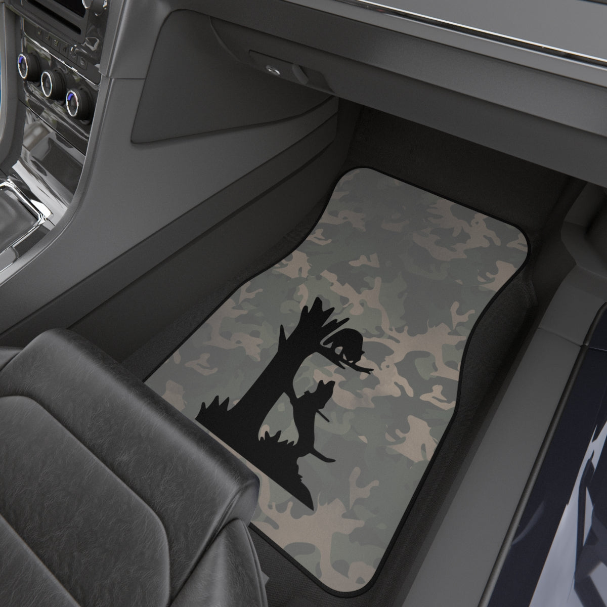 Treed Coon Vintage Camo Full Set of Car Mats - coonhoundin