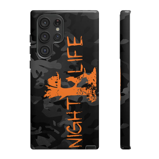 Night Life Black Camo Samsung Phone Cases - coonhoundin
