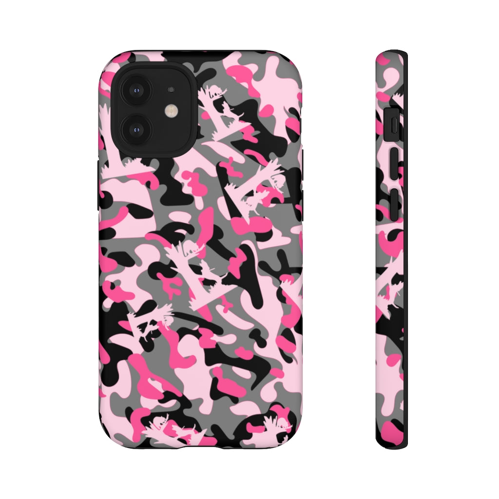iPhone Pink Camo Treed Coon Tough Cases - coonhoundin