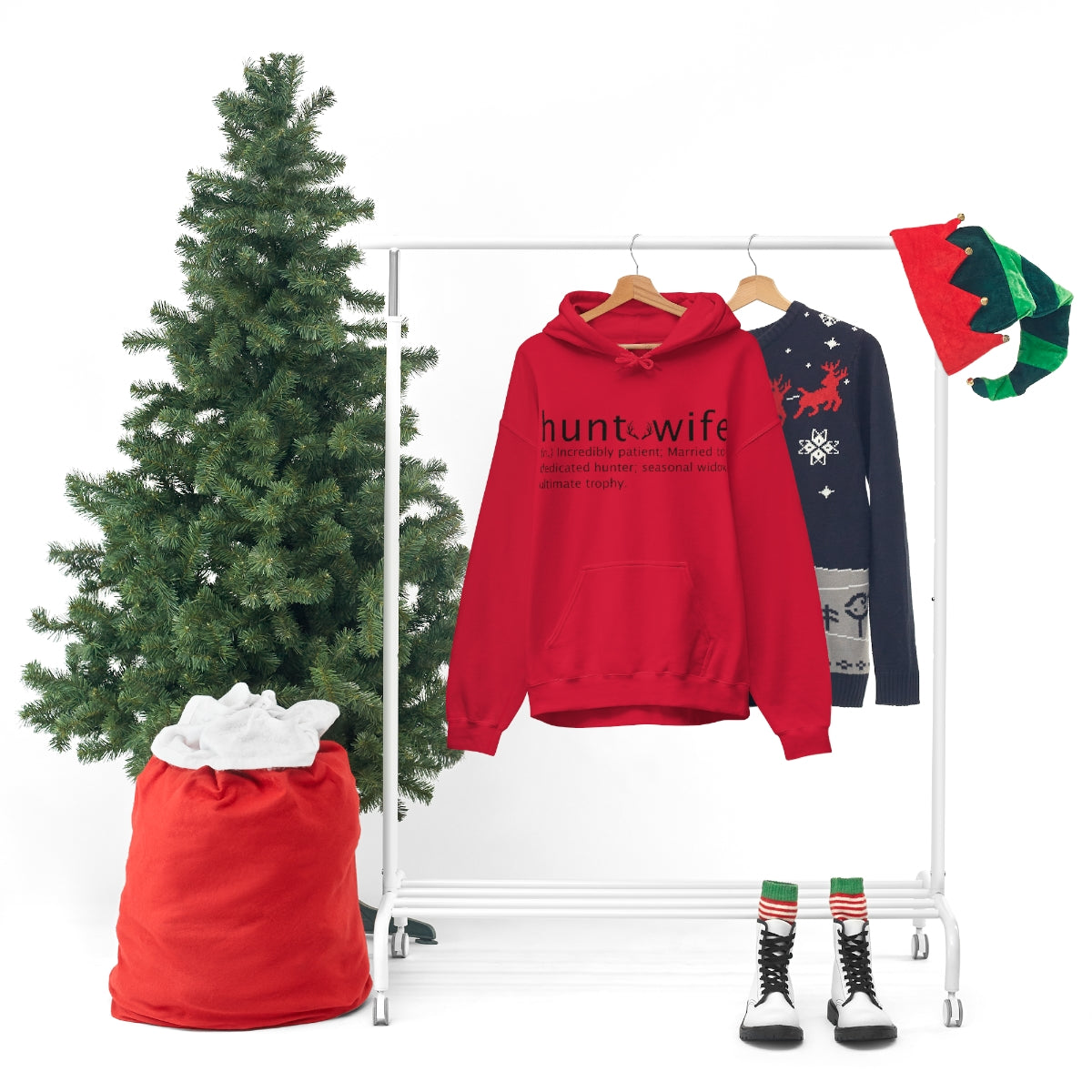 Hunt Wife Unisex Hooded Sweatshirt - coonhoundin