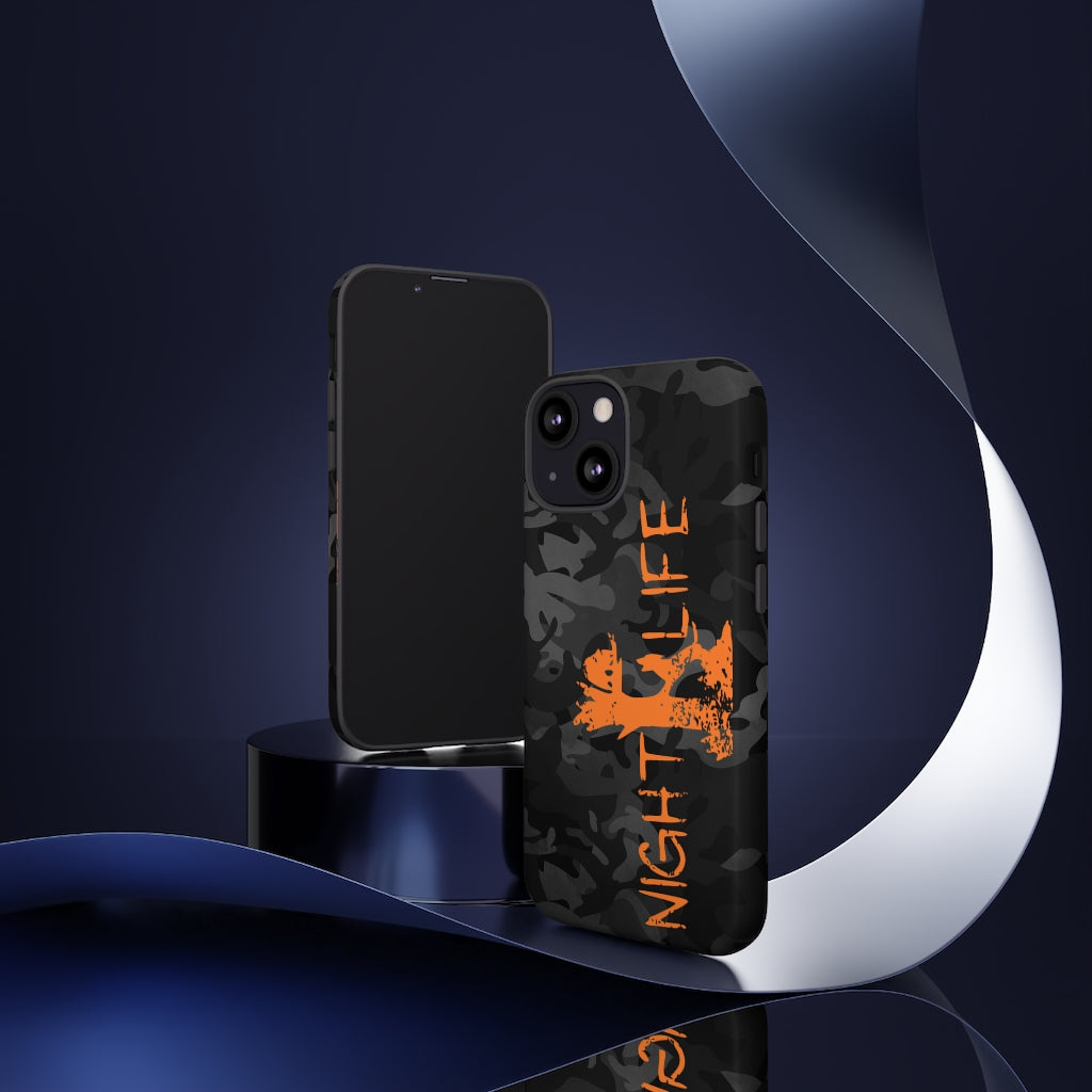 Black Camo Night Life iPhone Tough Cases - coonhoundin