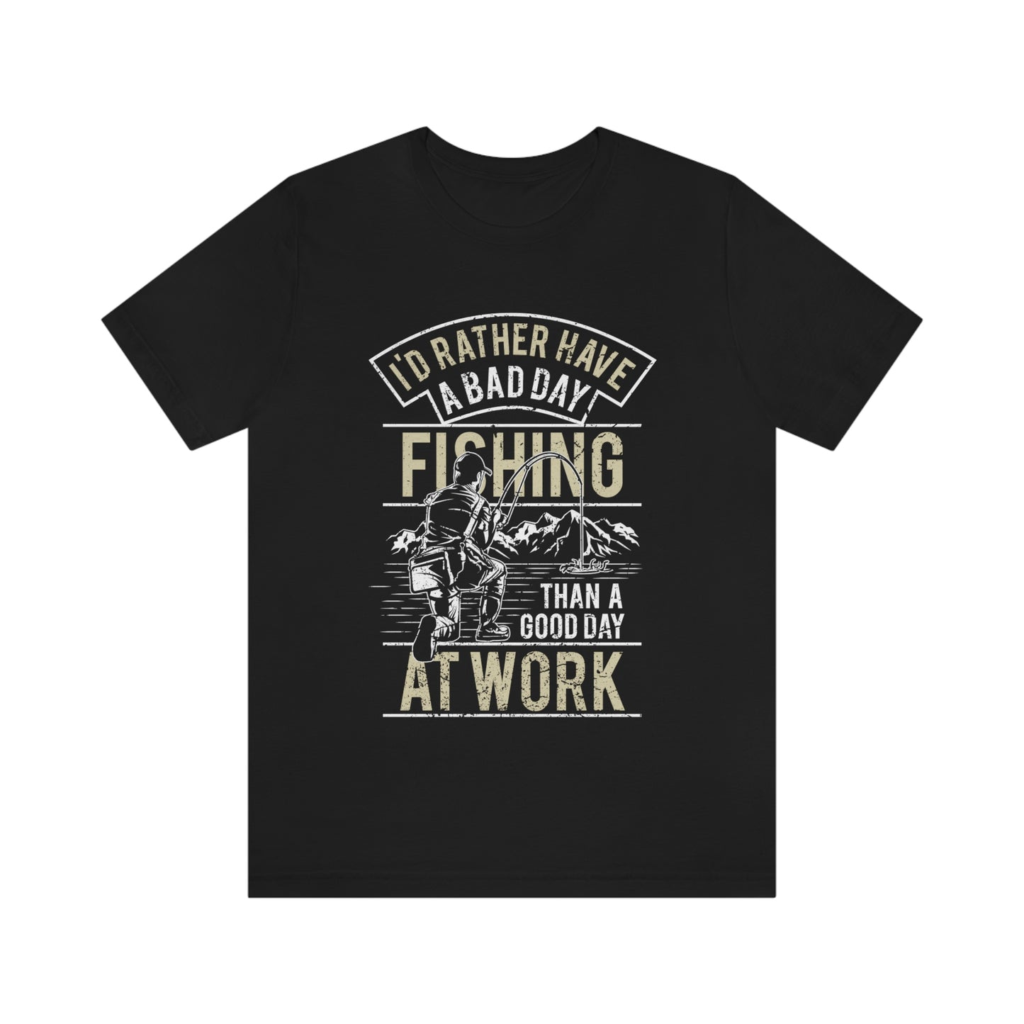 Fishing Better Than Work Unisex Jersey Short Sleeve Tee - coonhoundin