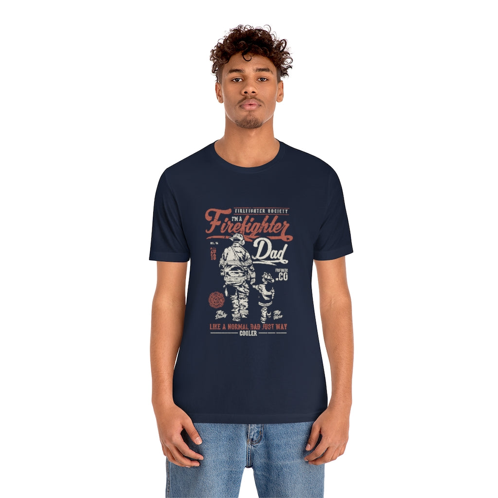 Firefighter Dad Unisex Jersey Short Sleeve Tee - coonhoundin