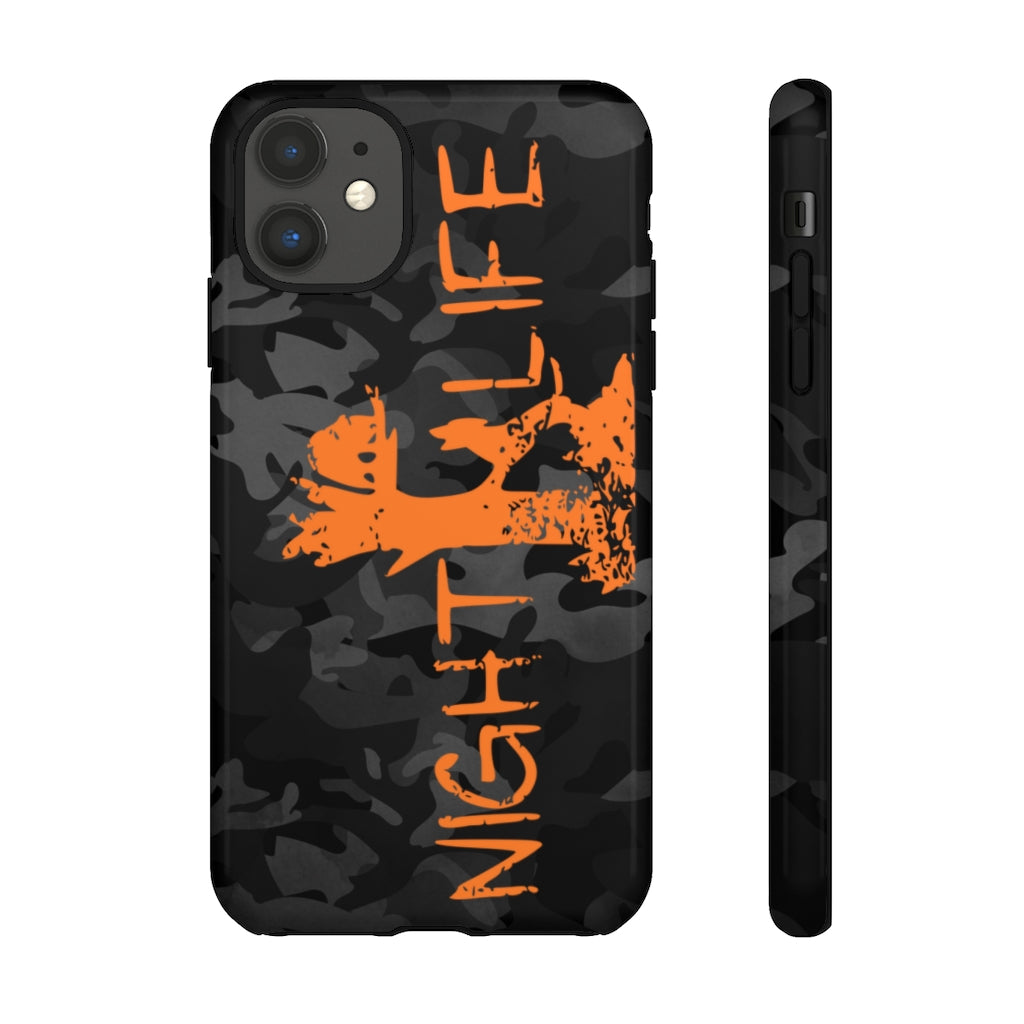 Black Camo Night Life iPhone Tough Cases - coonhoundin