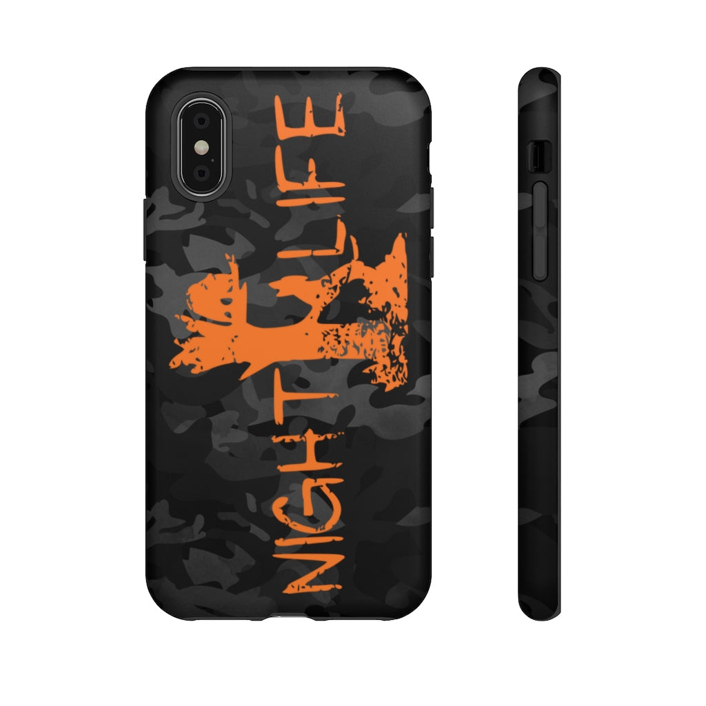 Black Camo Night Life iPhone Tough Cases - coonhoundin