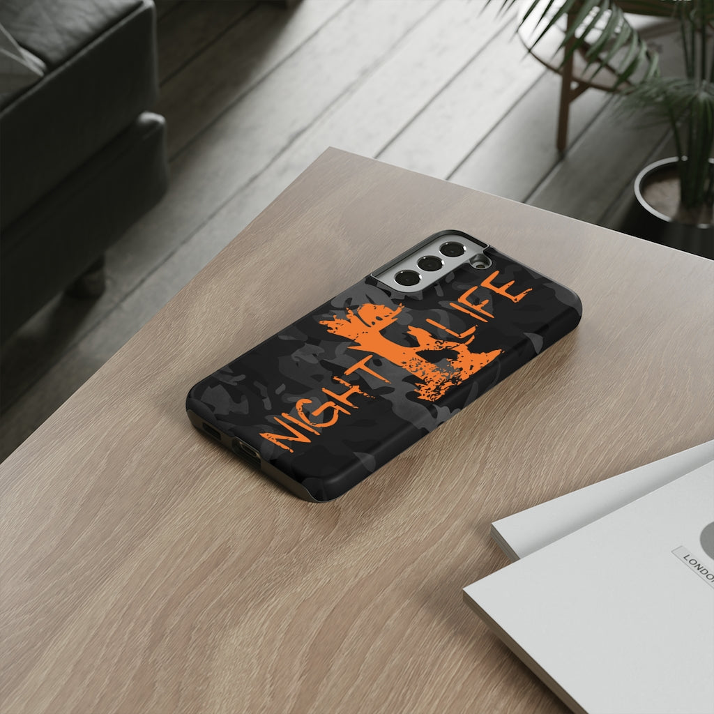 Night Life Black Camo Samsung Phone Cases - coonhoundin