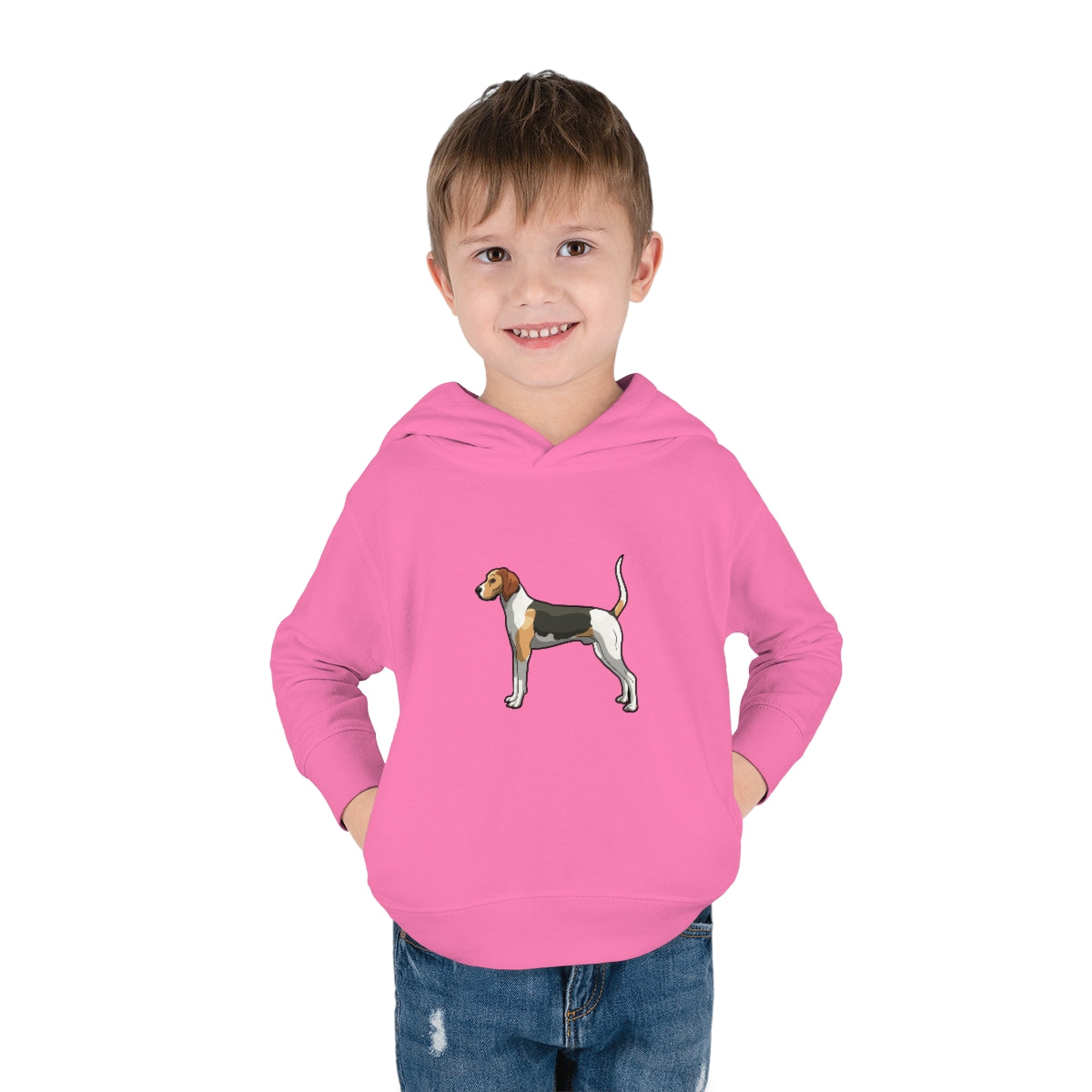 Coonhound Toddler Pullover Fleece Hoodie - coonhoundin