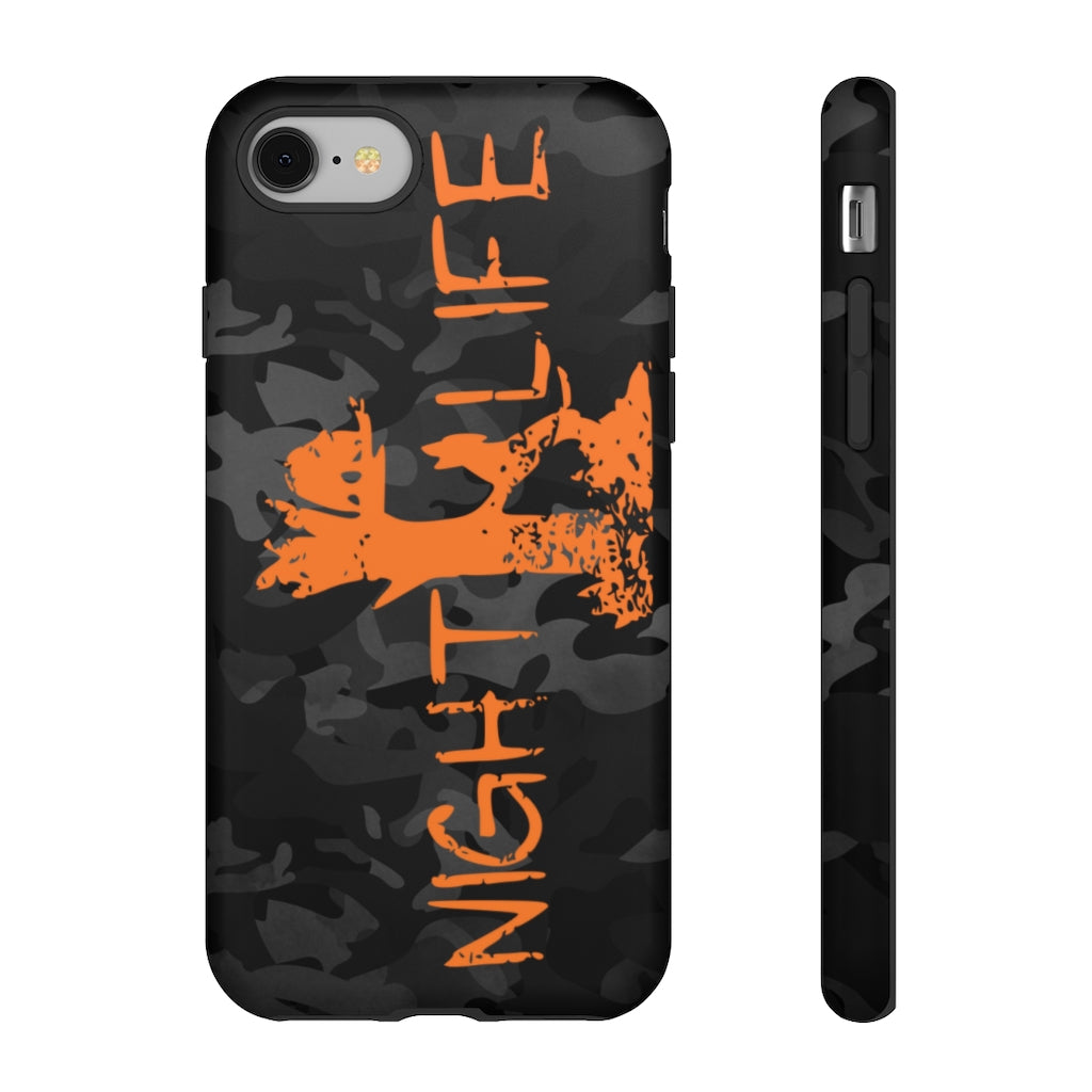 Black Camo Night Life iPhone Tough Cases - coonhoundin