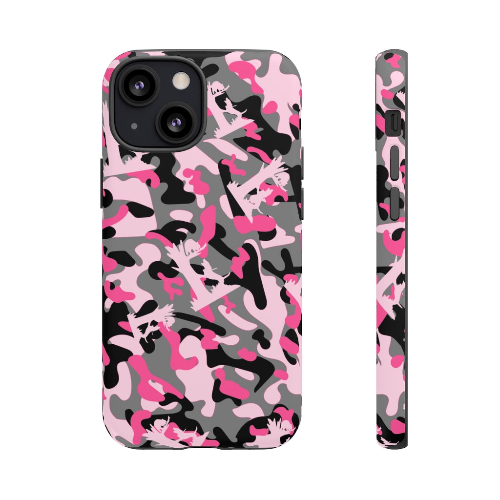 iPhone Pink Camo Treed Coon Tough Cases - coonhoundin