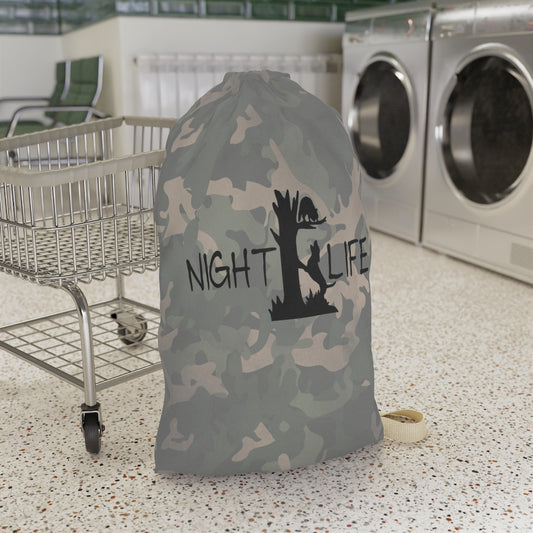 Night Life Coon Hunting Camo Laundry Bag - coonhoundin