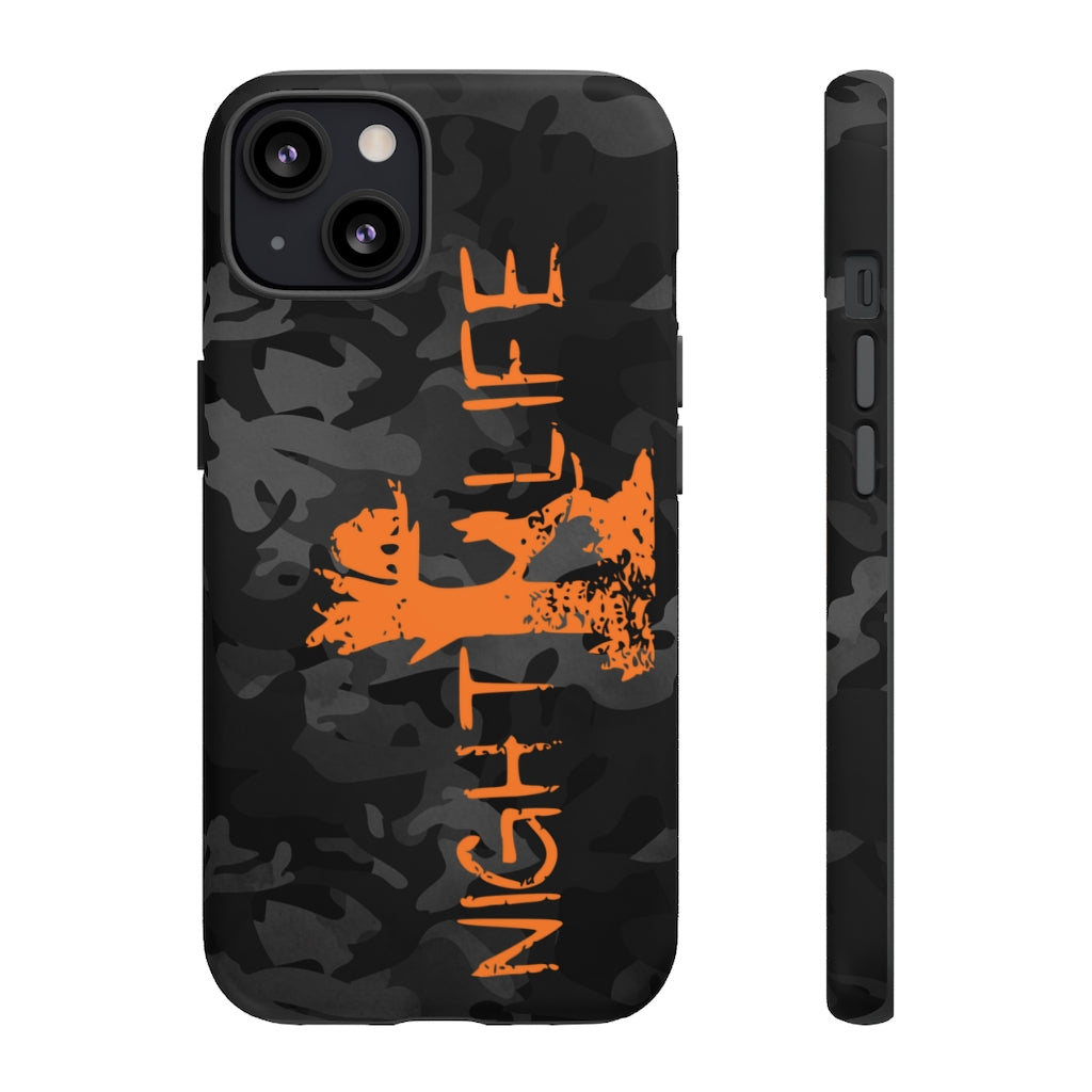 Black Camo Night Life iPhone Tough Cases - coonhoundin