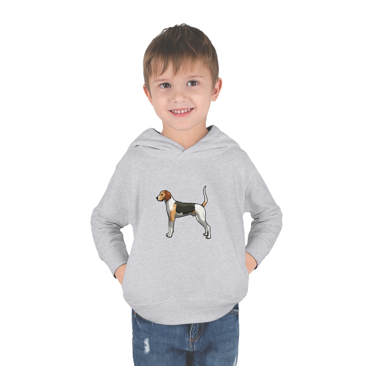 Coonhound Toddler Pullover Fleece Hoodie - coonhoundin