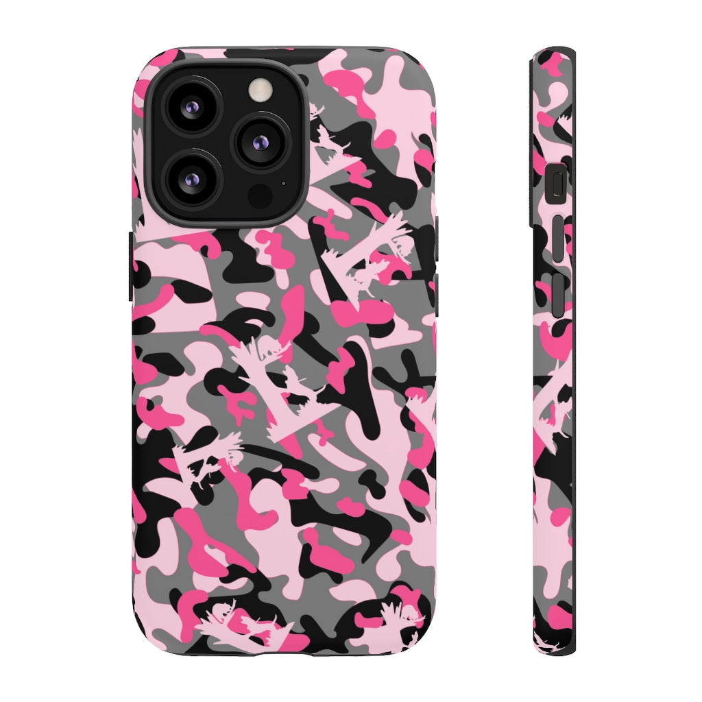 iPhone Pink Camo Treed Coon Tough Cases - coonhoundin