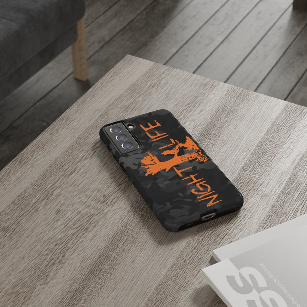 Night Life Black Camo Samsung Phone Cases - coonhoundin
