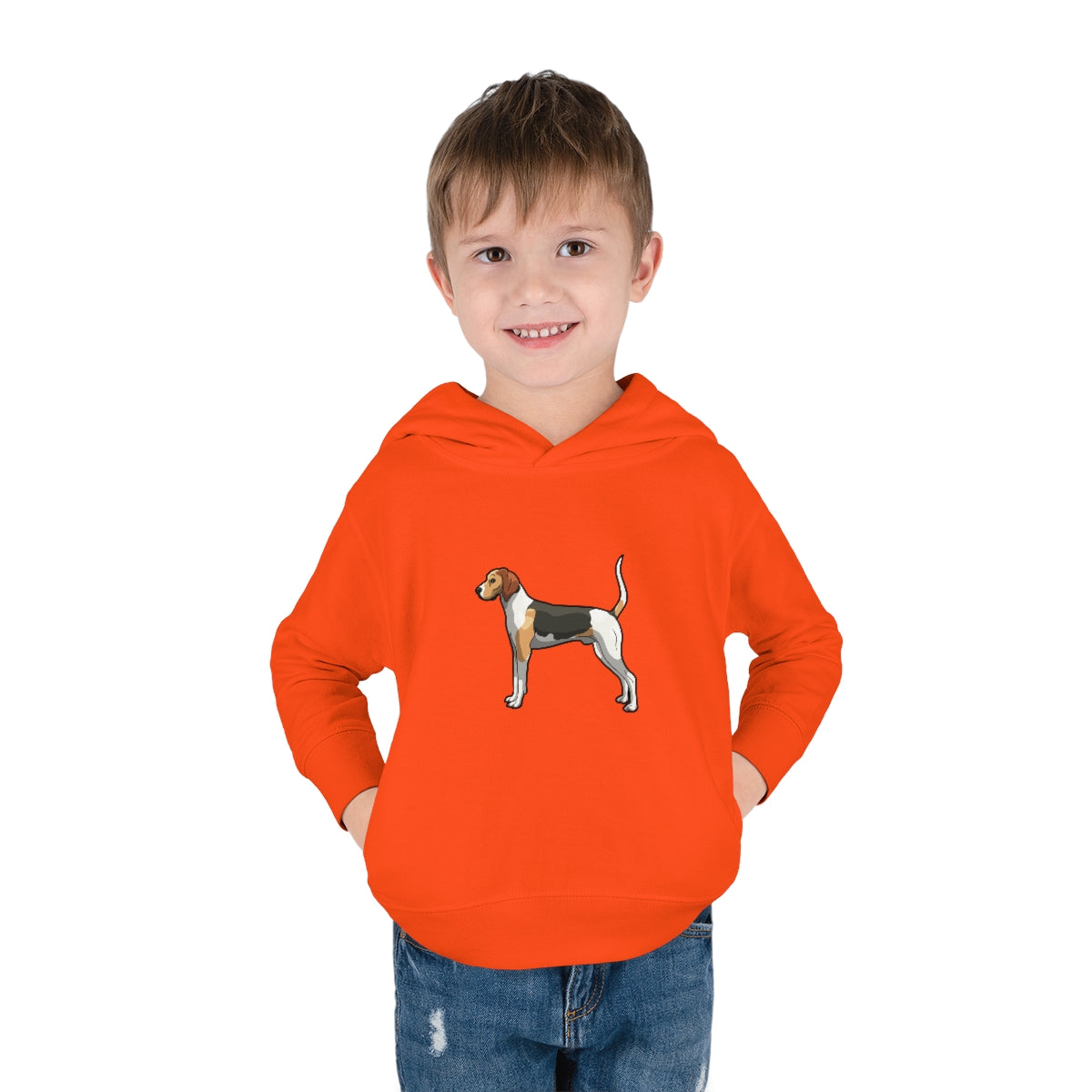 Coonhound Toddler Pullover Fleece Hoodie - coonhoundin