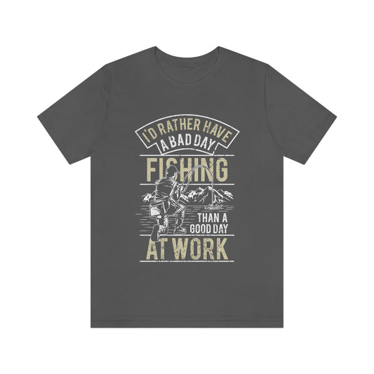 Fishing Better Than Work Unisex Jersey Short Sleeve Tee - coonhoundin