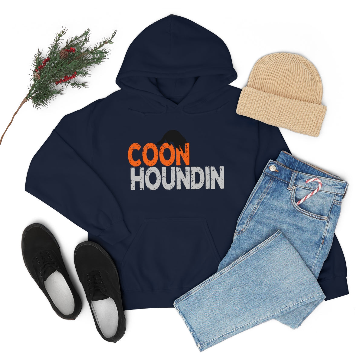 Coon Houndin Unisex Hooded Sweatshirt - coonhoundin