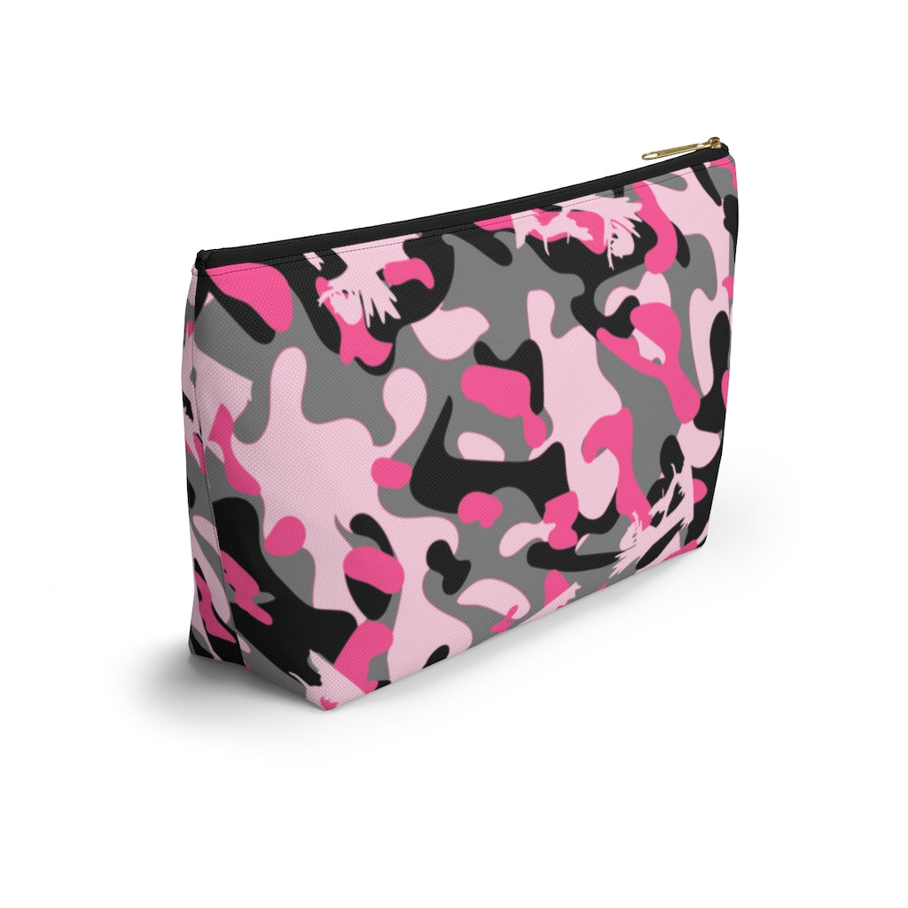 Pink Coon Hunting Camo Accessory Pouch w T-bottom - coonhoundin