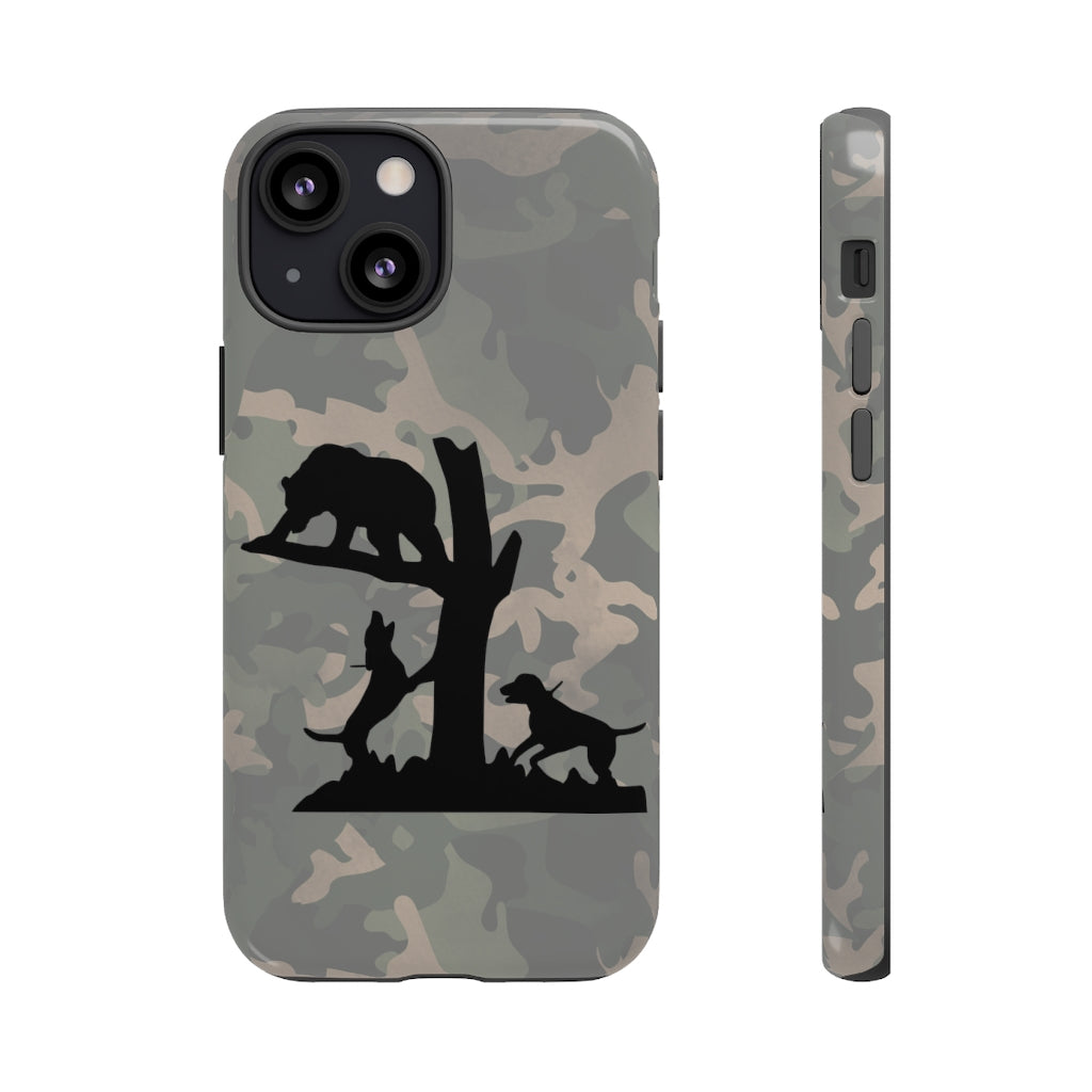 iPhone Camo Bear Hunting Tough Cases - coonhoundin
