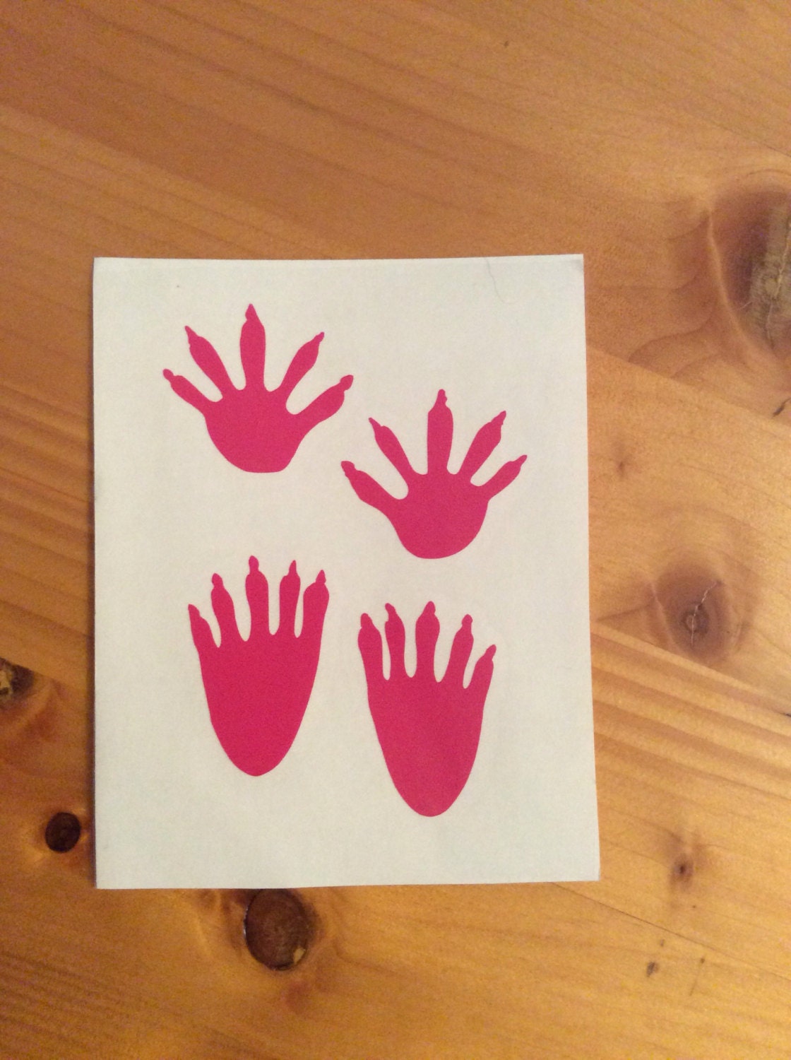 Outdoor Vinyl Coon Tracks Decal - coonhoundin