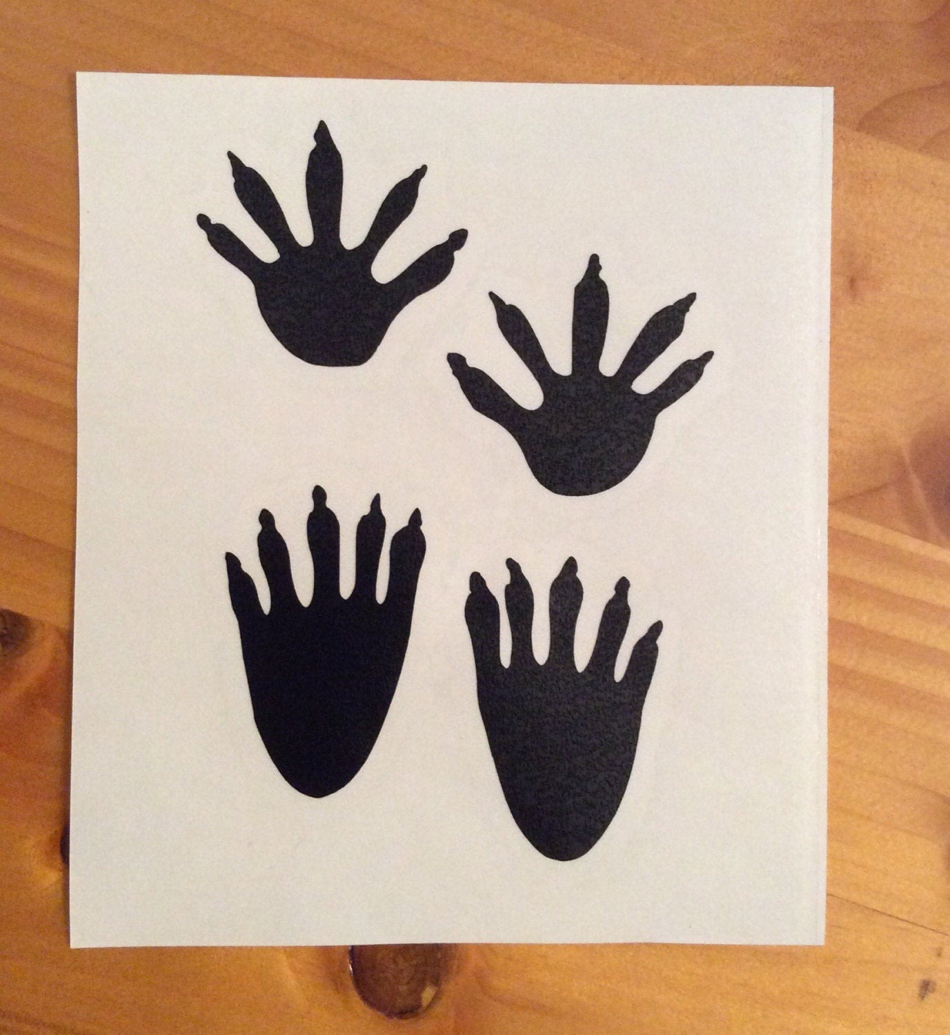 Outdoor Vinyl Coon Tracks Decal - coonhoundin