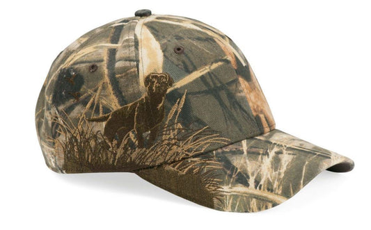 Lab Hunting Dog Dri Duck Realtree Camo Hat - coonhoundin