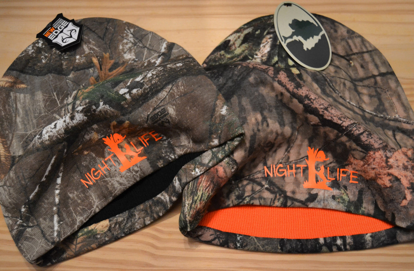 Coon Hunting Night Life Camo Knit Beanie Cap - coonhoundin