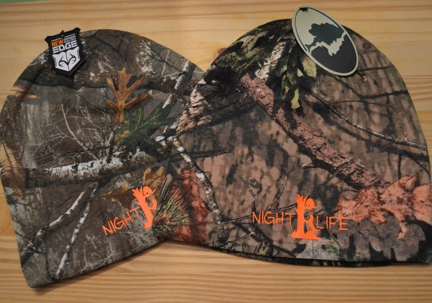 Coon Hunting Night Life Camo Knit Beanie Cap - coonhoundin