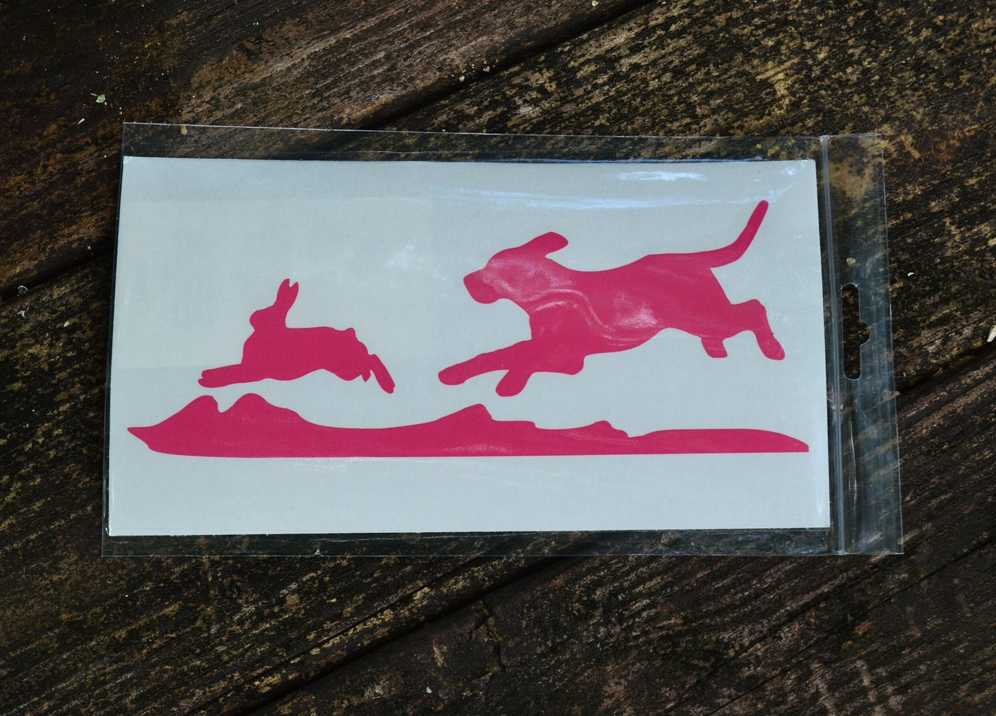 Rabbit Hunting Decal Beagle Chasing Rabbit - coonhoundin
