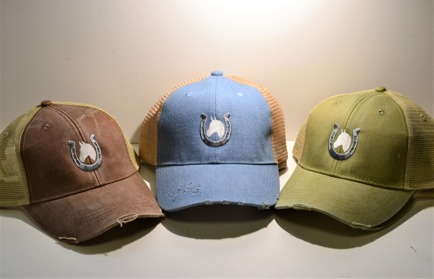 Horse Vintage Pigment Dyed Structured Mesh Hat - coonhoundin