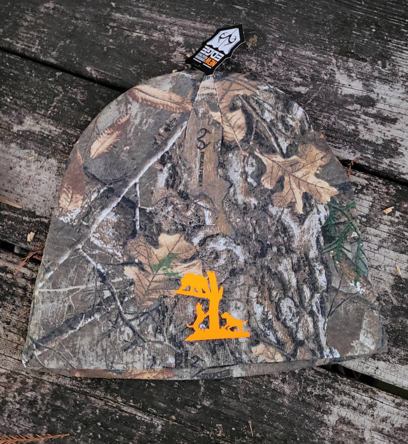 Bear Hunting Camo Knit Beanie Cap - coonhoundin