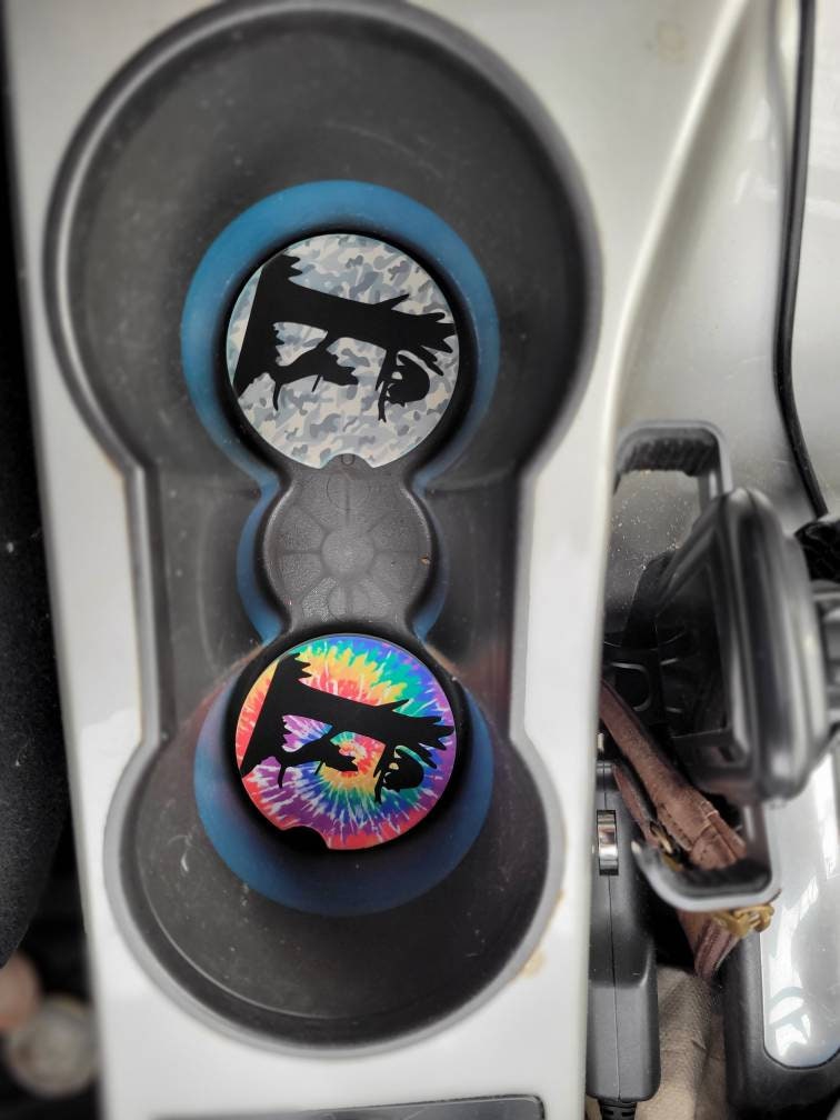 Car Coaster Coon Hunting Absorbent Sandstone Coaster - coonhoundin